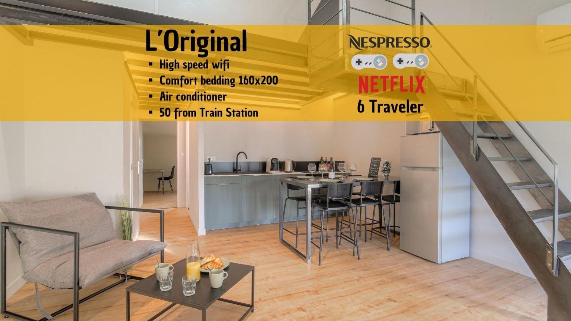 L Original - Travelhome - Free Wifi - 6 Travelers Appartamento Villefranche-sur-Saône